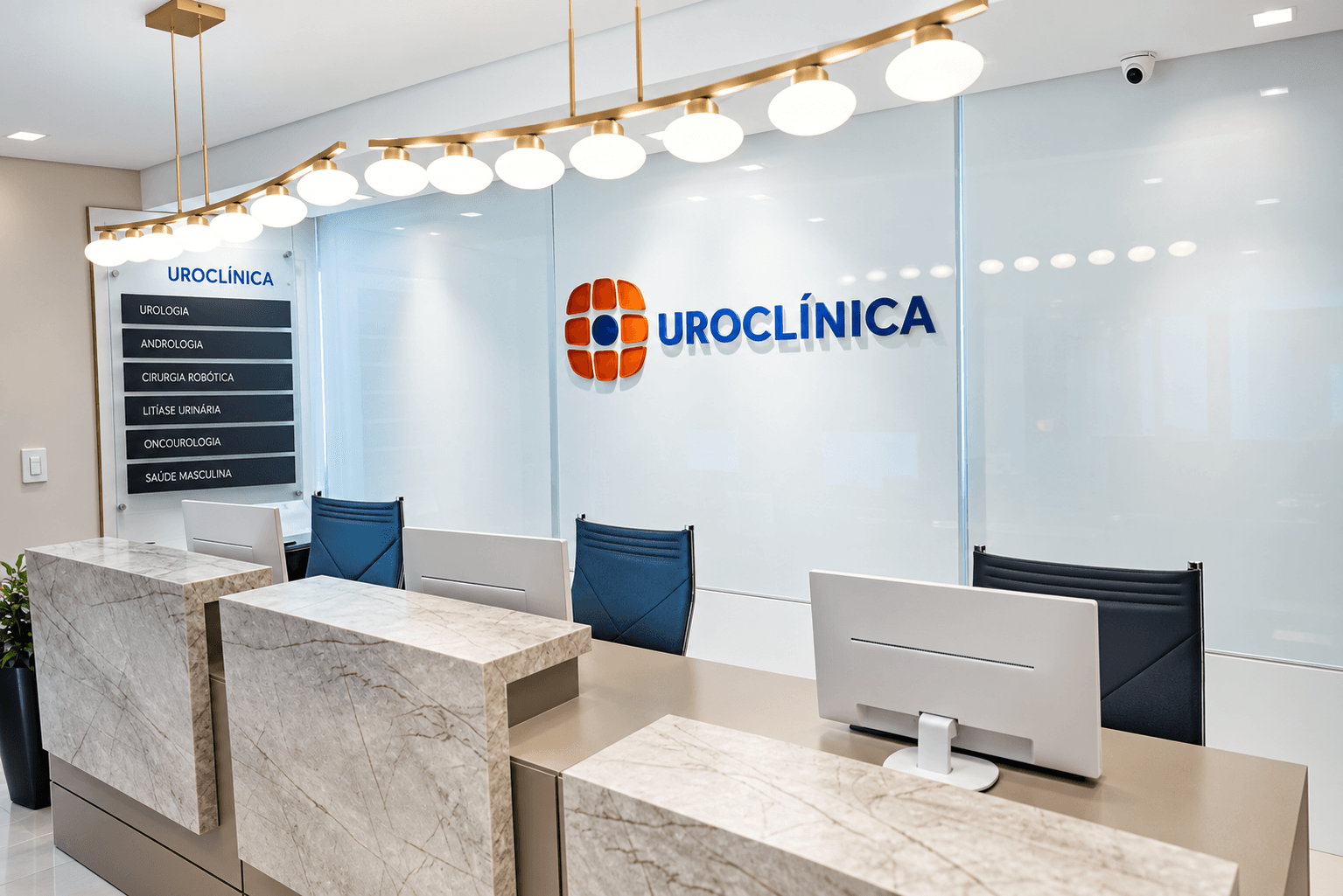 Recepção da Uroclínica em Florianópolis